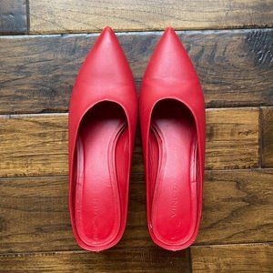 Vince Red Mules